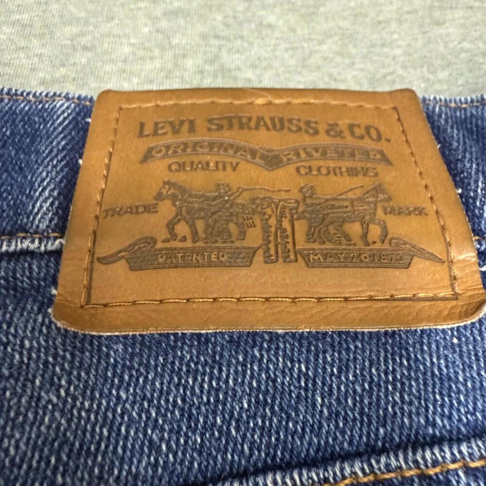 Vintage Levi's Action Jeans Straight Fit Blue Mens 34W 28L Brown‎ Tab - Picture 6 of 8